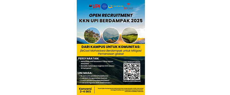 Rekrutmen KKN UPI Berdampak 2025
