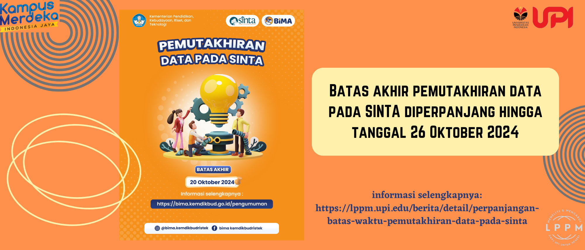 Perpanjangan Batas Waktu Pemutakhiran Data pada SINTA