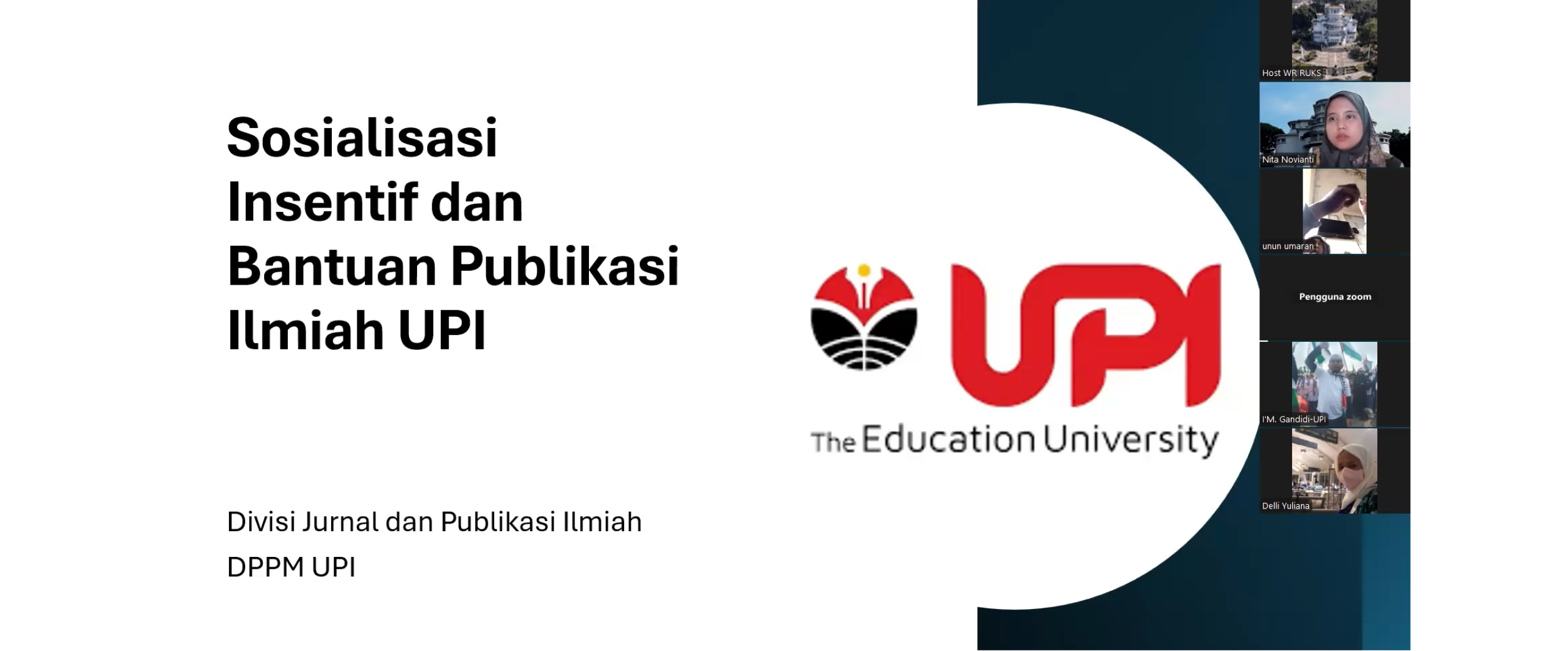 UPI Sosialisasikan Kebijakan dan Mekanisme Insentif Publikasi Ilmiah 2024–2025