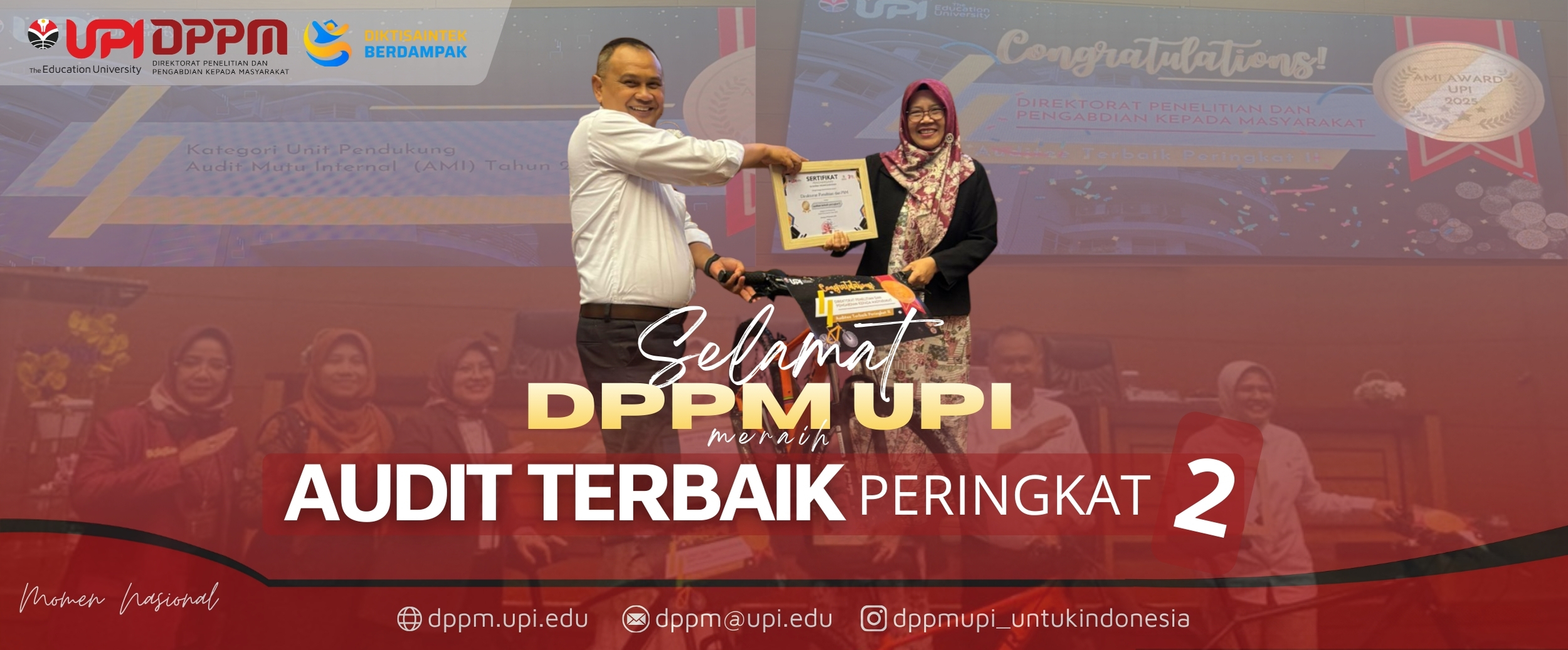 DPPM UPI Raih Peringkat II AMI Award 2025