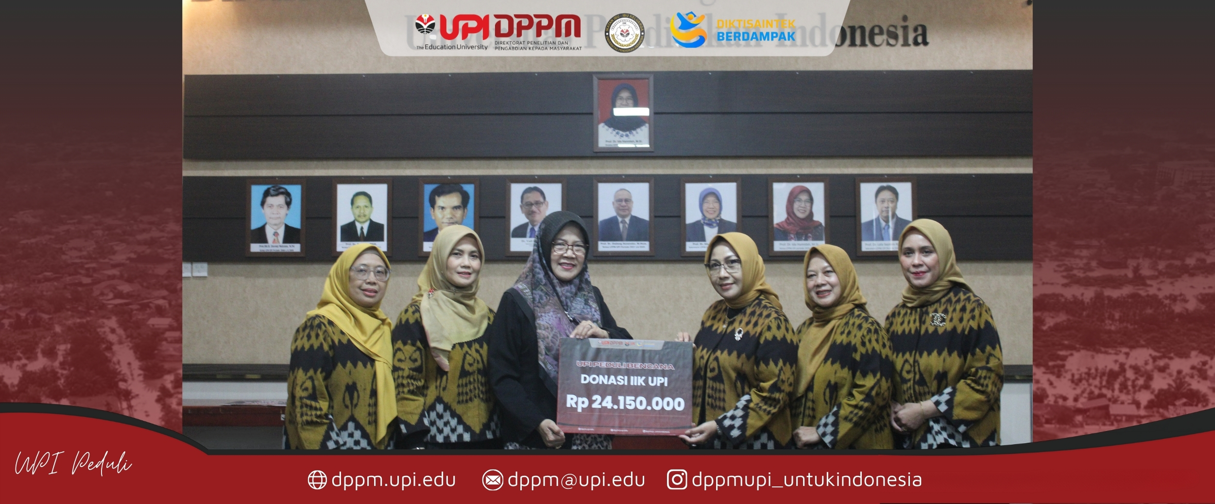 UPI Peduli Bencana: IIK UPI Salurkan Donasi untuk Korban Bencana di Sumatra