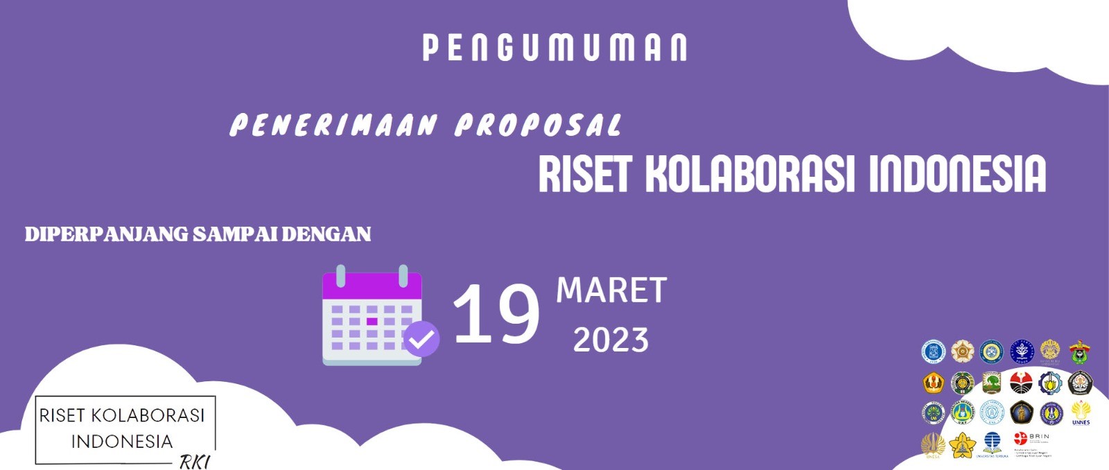 Perpanjangan Penerimaan Proposal Riset Kolaborasi Indonesia Tahun 2023